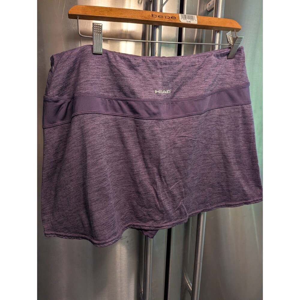 Women's Head Purple Heathered Pickle Ball Tennis Skort Sz LG 10-12